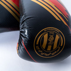 ESPÉRANCE SPORTIVE DE TUNIS BLACK BOXING GLOVES WITH RED AND YELLOW DETAILS