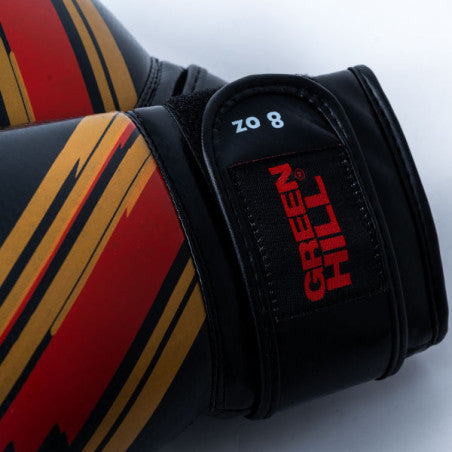 ESPÉRANCE SPORTIVE DE TUNIS BLACK BOXING GLOVES WITH RED AND YELLOW DETAILS