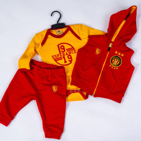 ES TUNIS 1919 BABY SET: SLEEVELESS VEST, ONESIE, AND PANTS