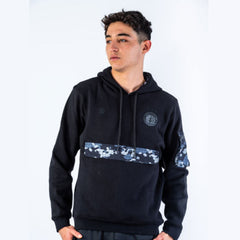 ESPERANCE SPORTIVE DE TUNIS ES ARMY HOODIE - BLACK WITH ZIPPERED POCKETS