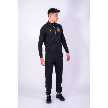 ESPERANCE SPORTIVE DE TUNIS 1/2 ZIP JOGGER IN GREY/BLACK