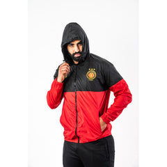 ESPÉRANCE SPORTIVE DE TUNIS RED AND BLACK BICOLOR ZIP K-WAY