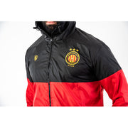 ESPÉRANCE SPORTIVE DE TUNIS RED AND BLACK BICOLOR ZIP K-WAY