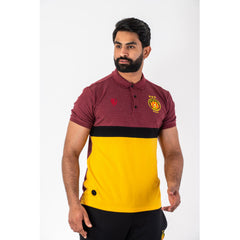 ESPÉRANCE SPORTIVE DE TUNIS TRICOLOR BLACK, GREY, AND RED POLO