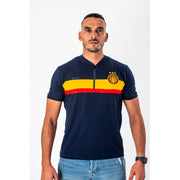 ESPERANCE SPORTIVE DE TUNIS POLO WITH OFFICER COLLAR AND 1/2 ZIP