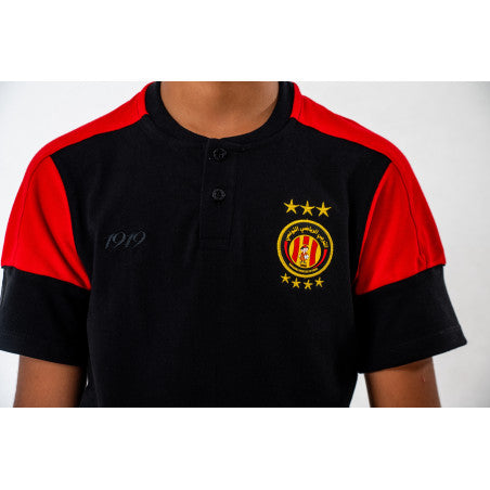 ESPERANCE SPORTIVE DE TUNIS POLO OFFICER 2-14 YEARS TWO BUTTONS