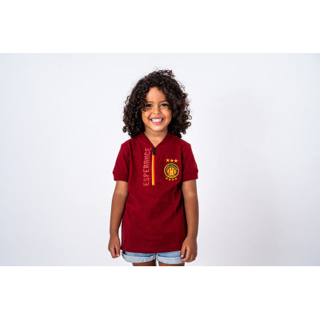 ESPERANCE SPORTIVE DE TUNIS POLO WITH OFFICIAL COLLAR 1/2 ZIP FOR AGES 2-14