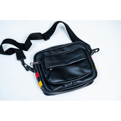 ESPERANCE DE TUNIS BLACK SHOULDER BAG WITH EMBOSSED LOGO