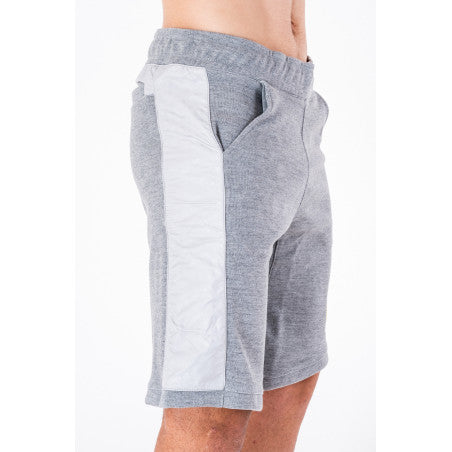 ESPÉRANCE SPORTIVE DE TUNIS GREY/BLACK/BLUE SHORTS WITH POLYESTER SIDE STRIPES