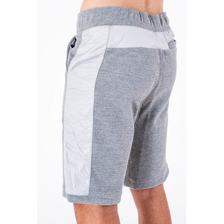 ESPÉRANCE SPORTIVE DE TUNIS GREY/BLACK/BLUE SHORTS WITH POLYESTER SIDE STRIPES