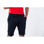 ESPÉRANCE SPORTIVE DE TUNIS GREY/BLACK/BLUE SHORTS WITH POLYESTER SIDE STRIPES