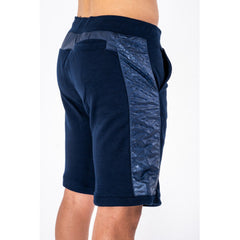 ESPÉRANCE SPORTIVE DE TUNIS GREY/BLACK/BLUE SHORTS WITH POLYESTER SIDE STRIPES