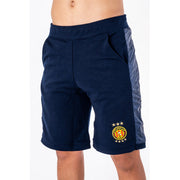 ESPÉRANCE SPORTIVE DE TUNIS GREY/BLACK/BLUE SHORTS WITH POLYESTER SIDE STRIPES