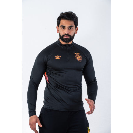 ESPERANCE SPORTIVE DE TUNIS DARK GREY LONG-SLEEVE UMBRO ZIP HOODIE