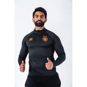 ESPERANCE SPORTIVE DE TUNIS DARK GREY LONG-SLEEVE UMBRO ZIP HOODIE