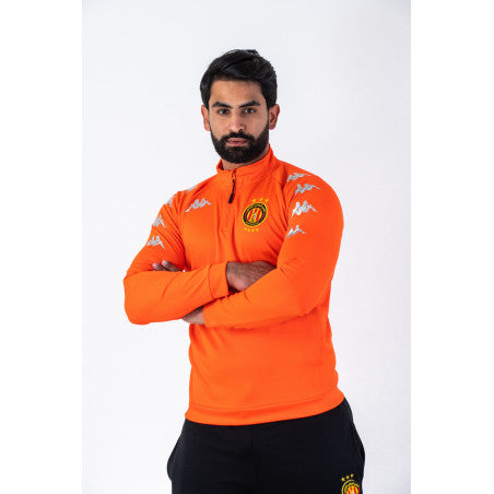 ESPERANCE SPORTIVE DE TUNIS SWEAT-SHIRT KAPPA 1/2 ZIP "FLUO"