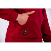 ESPERANCE SPORTIVE DE TUNIS RED, BLUE, AND GREY ESPÉRANCE HOODIE WITH BLACK MESH CENTRAL POUCH